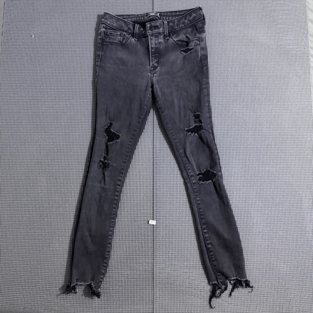 Abercrombie & Fitch Womens Mid Rise Super Skinny Ankle Jeans Size 0